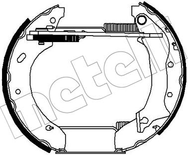 Metelli 510248 Brake shoe set 510248