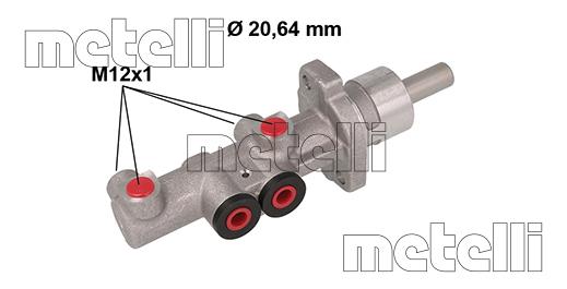 Metelli 050881 Brake Master Cylinder 050881