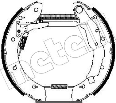 Metelli 510256 Brake shoe set 510256