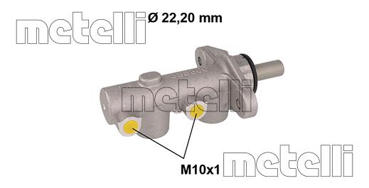 Metelli 050836 Brake Master Cylinder 050836