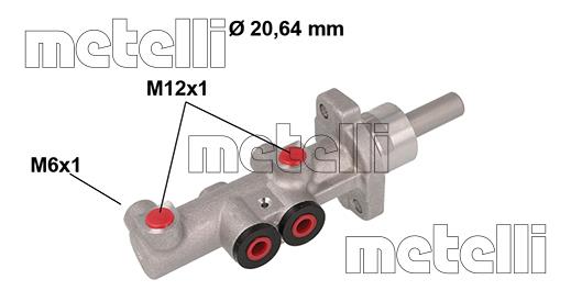 Metelli 050849 Brake Master Cylinder 050849
