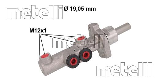 Metelli 05-0882 Brake Master Cylinder 050882