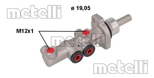 Metelli 05-1117 Brake Master Cylinder 051117