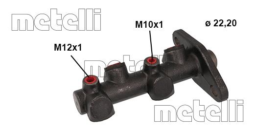 Metelli 05-1141 Brake Master Cylinder 051141
