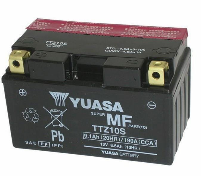 Yuasa TTZ10S Battery Yuasa AGM 12V 8,6Ah 190A L+ TTZ10S