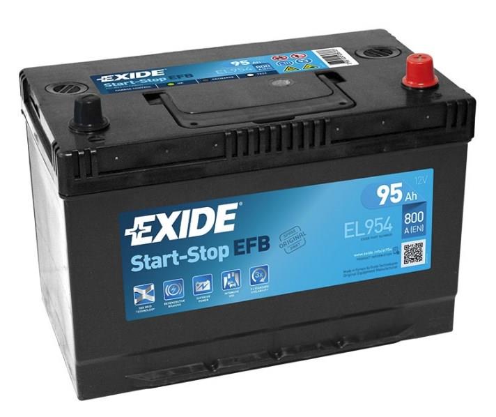 Exide EL954 Battery Exide EFB Start-Stop 12V 95Ah 800A(EN) R+ EL954