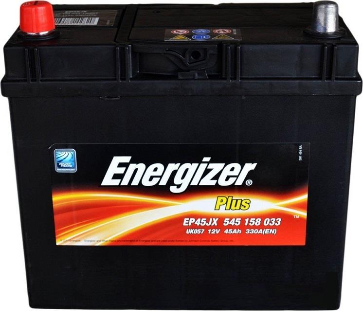 Energizer EP45JX Battery Energizer Plus 12V 45AH 330A(EN) L+ EP45JX