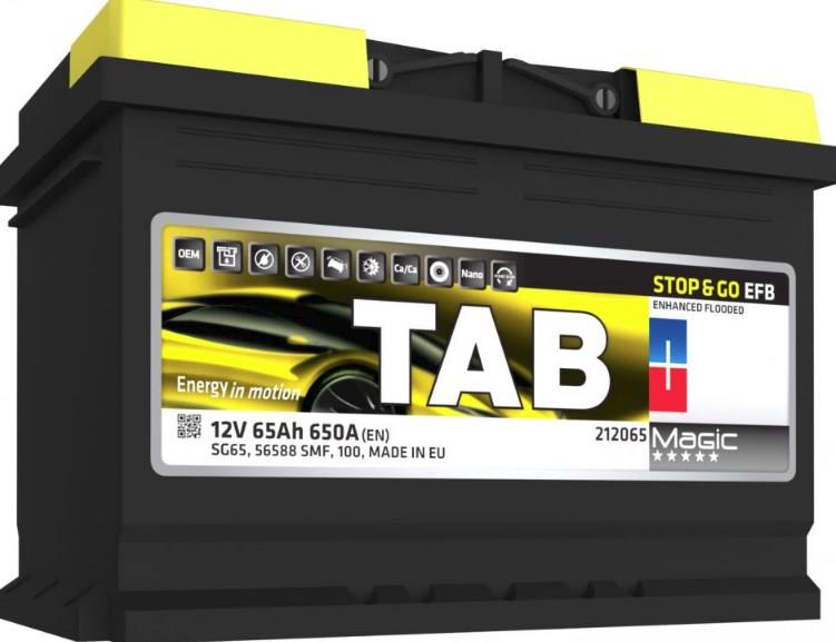 TAB 212065 Battery TAB Magic EFB Start-Stop 12V 65Ah 650A(EN) R+ 212065