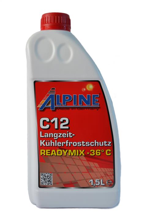AlpineOil RM0101181 Antifreeze C12 Langzeitkühlerfrostschutz ready-mix -36°C red, 1.5 l RM0101181