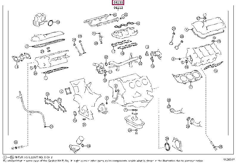 Toyota 04111-31190 Seal 0411131190