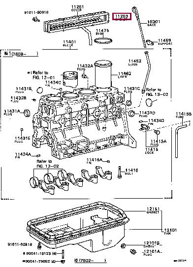 1125356010 Toyota Profiled gasket