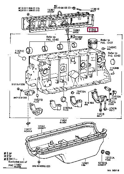 1125361010 Toyota Profiled gasket