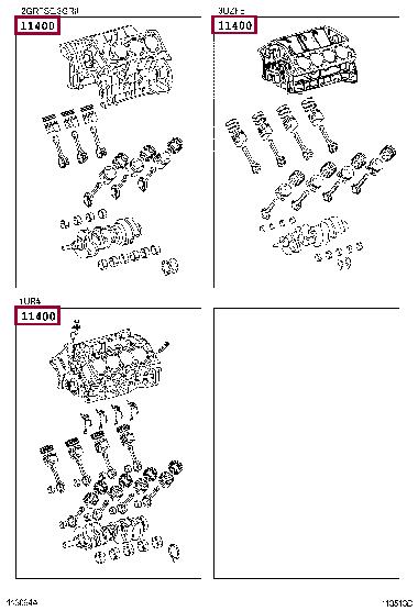 1140139A07 Toyota Block assy-cylinder