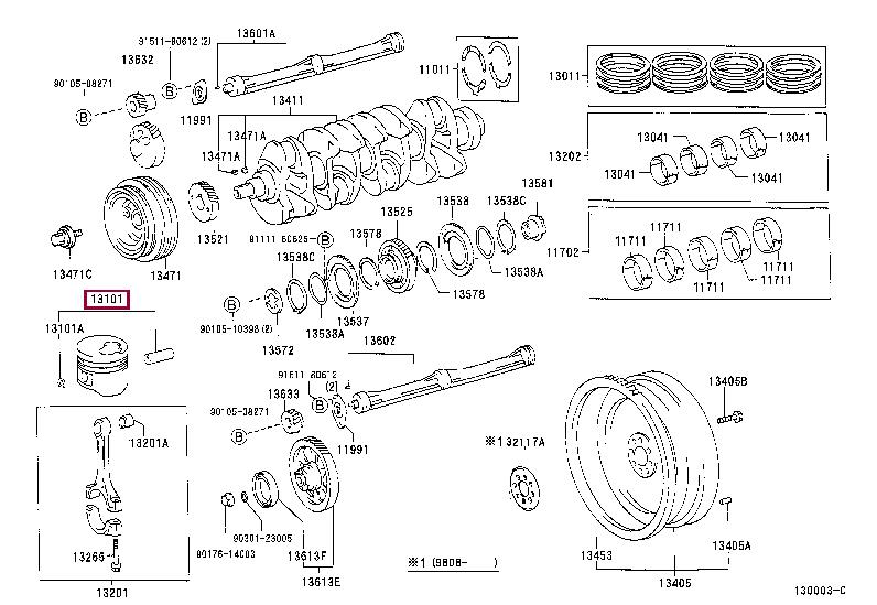1310567030 Toyota Piston