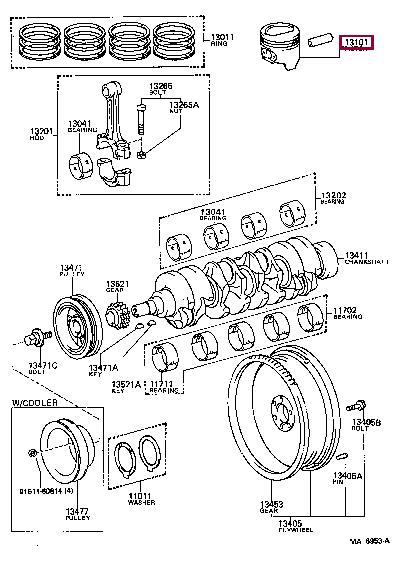 1310573010 Toyota Piston