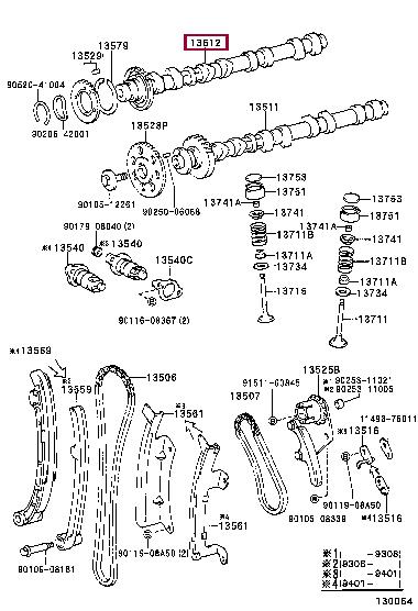 Toyota 13502-75020 Camshaft 1350275020