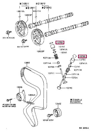 1375316740 Toyota Shim-valve