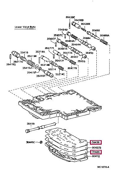 3543536020 Toyota Gasket