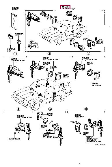 6900514370 Toyota Block assy-cylinder
