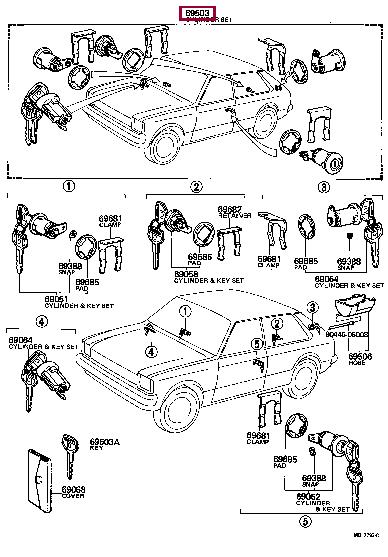 6900519577 Toyota Block assy-cylinder