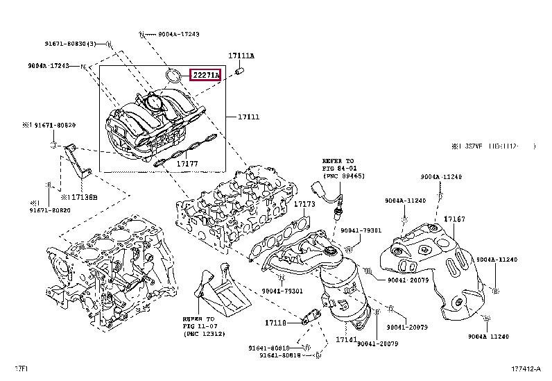 9004301321 Toyota GASKET THROTTLE BODY