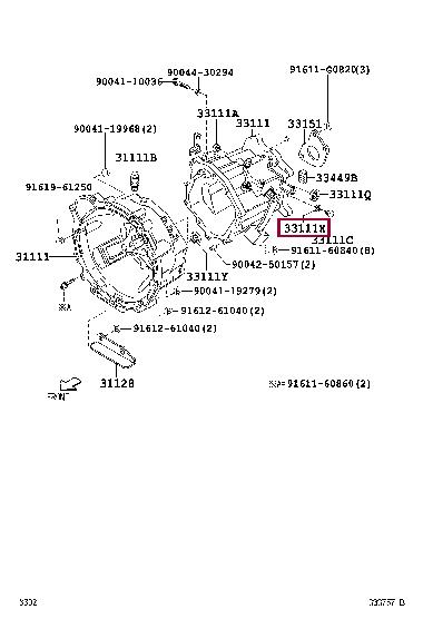 9004430186 Toyota Gasket