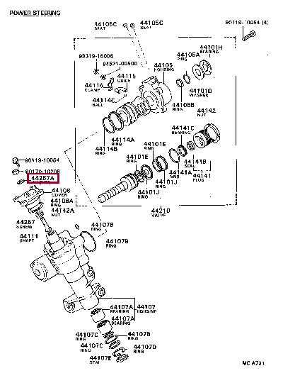 9021010001 Toyota Oil seal