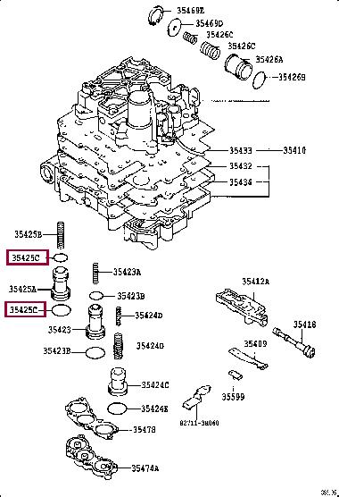 Toyota 90301-25002 Auto part 9030125002