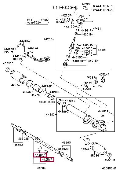 9030143006 Toyota Steering rack oil seal