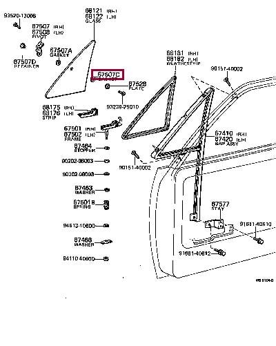 9043004003 Toyota Profiled gasket