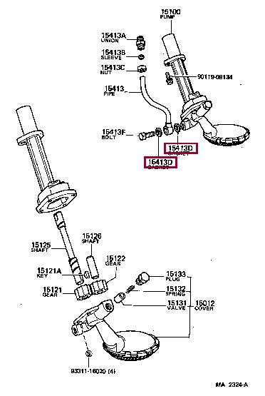 9043015261 Toyota Profiled gasket