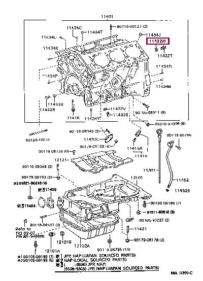9043020012 Toyota Profiled gasket