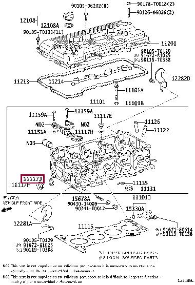 9043033001 Toyota Profiled gasket