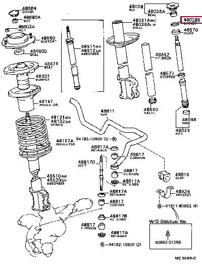 9043043206 Toyota Profiled gasket