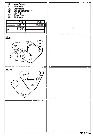9091602193 Toyota V-Belt