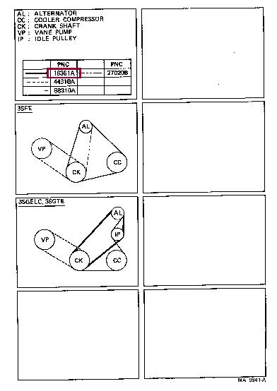 Toyota 90916-02357 V-belt 9091602357