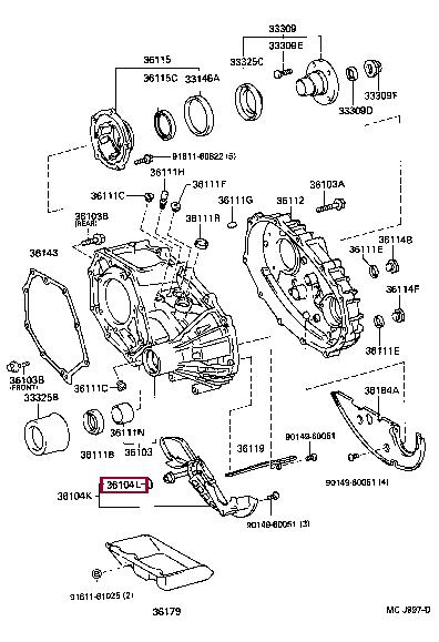 9672124016 Toyota Oil seal