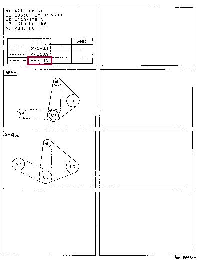 Toyota 99365-71110 V-belt 9936571110