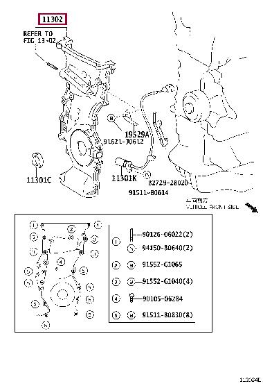 1131028070 Toyota Auto part
