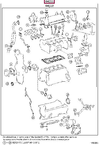 0411133160 Toyota Full Gasket Set, engine