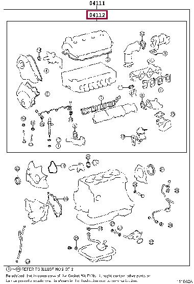0411227050 Toyota Gasket Set, cylinder head