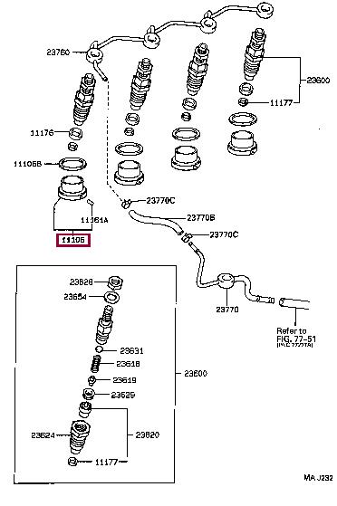 1110654120 Toyota Prechamber