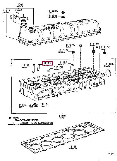 1112261011 Toyota Valve guide