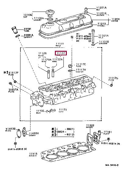 1112271020 Toyota Valve guide