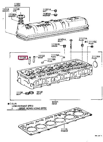 1112661011 Toyota Valve guide