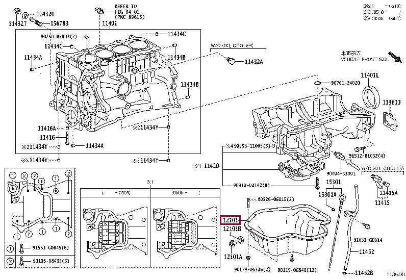 Toyota 12101-28030 Oil Pan 1210128030