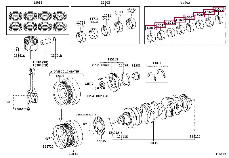 130415102105 Toyota Connecting rod bearing