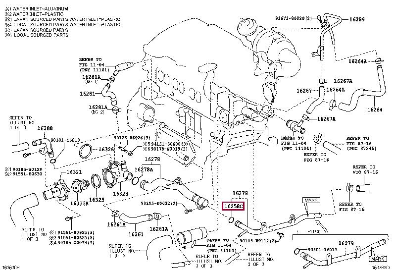 162580R020 Toyota Profiled gasket