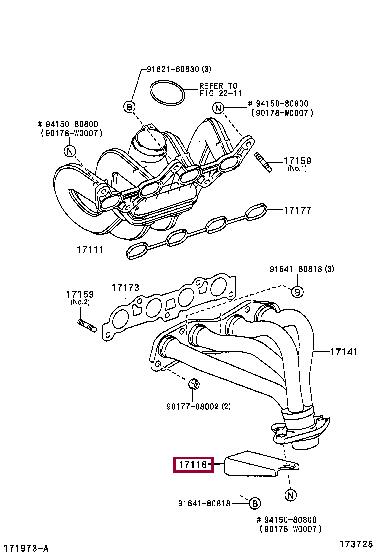 1711823010 Toyota Gasket