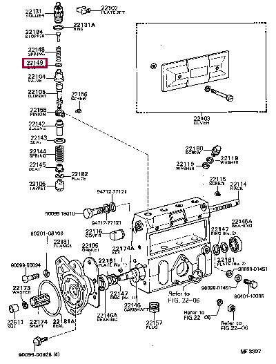 2214978030 Toyota Profiled gasket